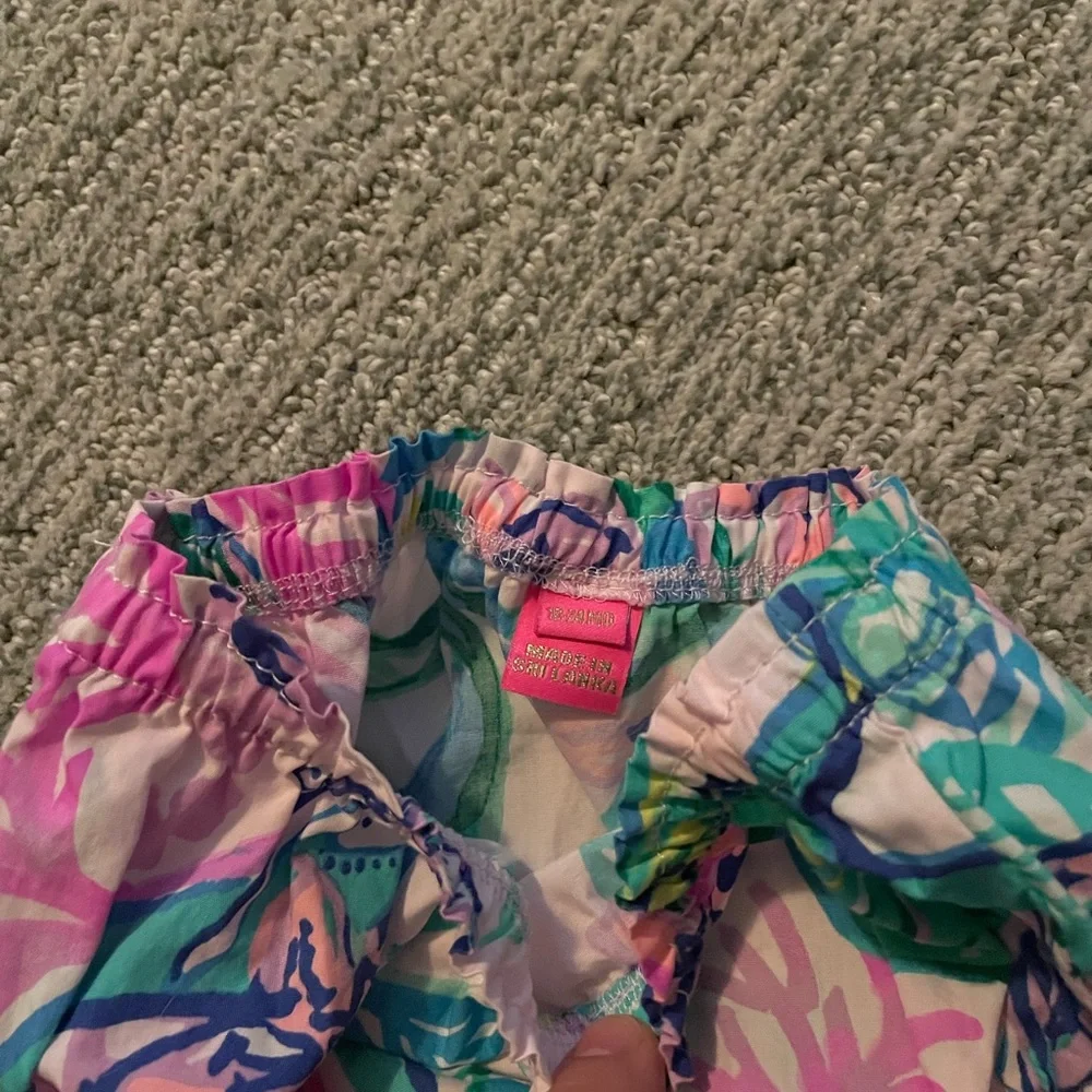 Lilly Pulitzer Bloomers Girls 18 - 24 Months Multi Color Floral Diaper Cover